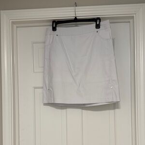 Tribal Elegant White Skort